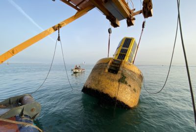 Démantèlement MONABIOP sur le site d'essais en mer MISTRAL-crédit FEM