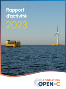 Couverture du rapport d'activité 2023 de la Fondation OPEN-C